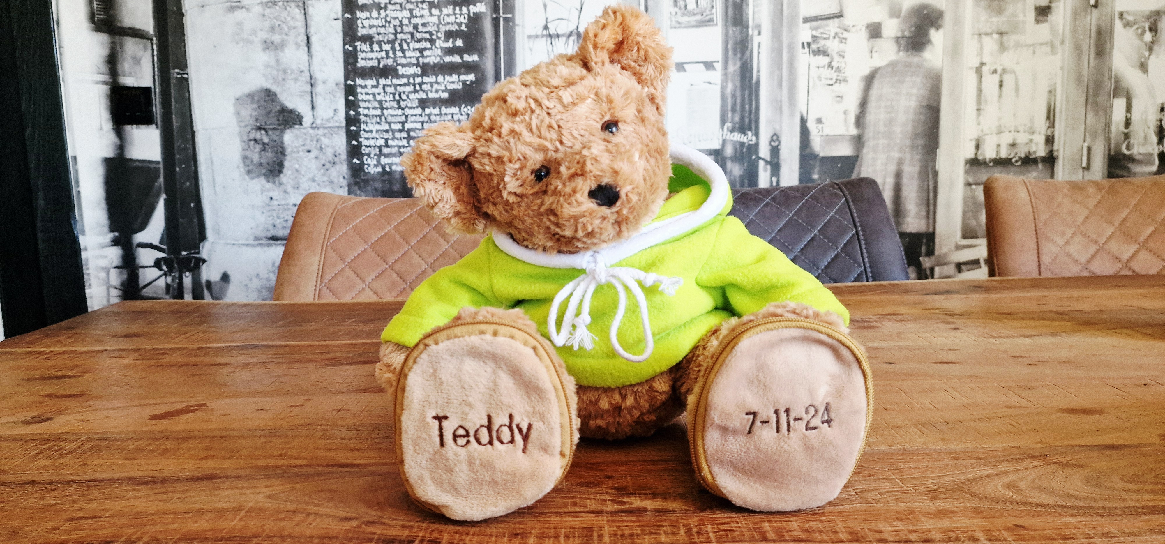 Ourson personnalisé - Cadeau de naissance original avec peluche et prénom