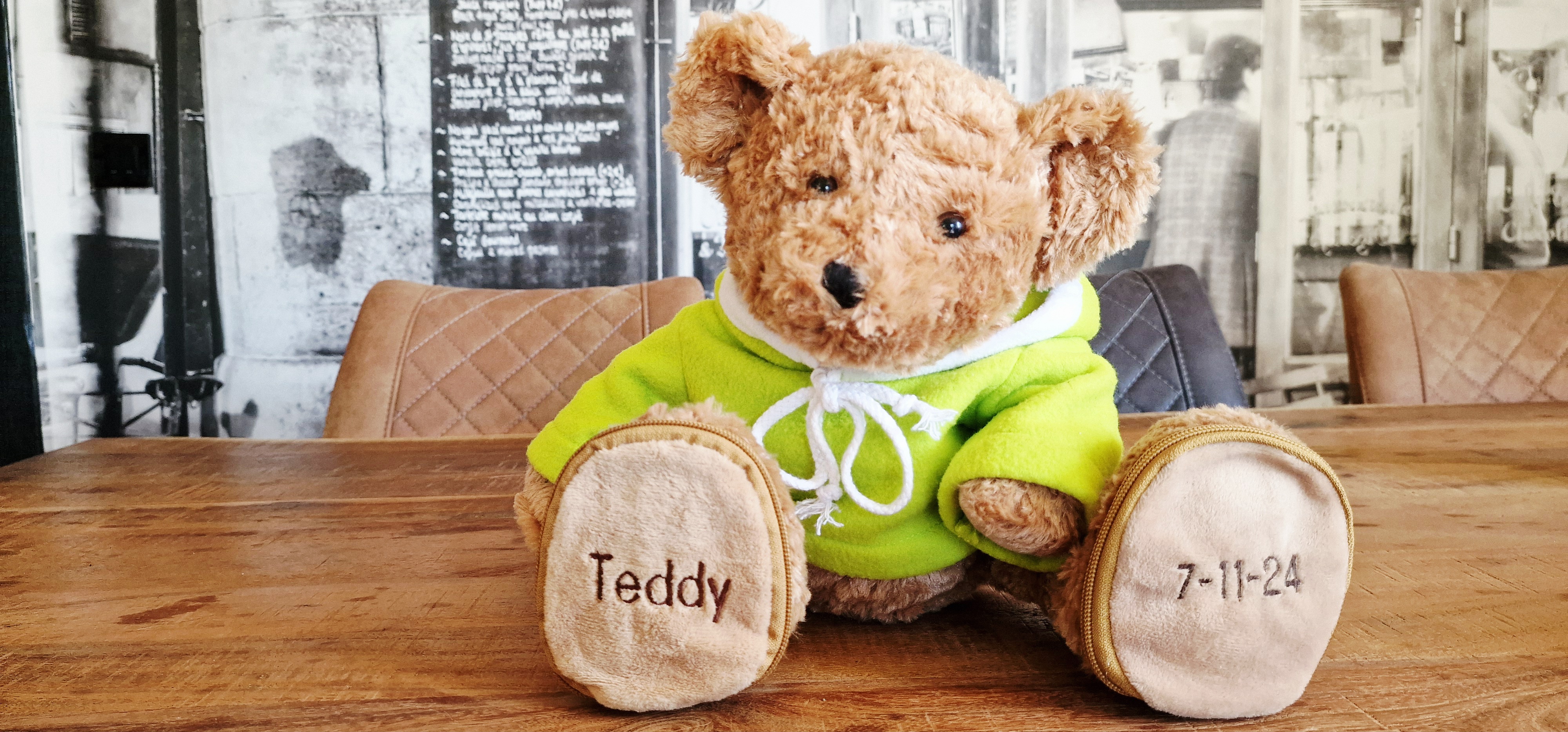 Ourson personnalisé - Cadeau de naissance original avec peluche et prénom