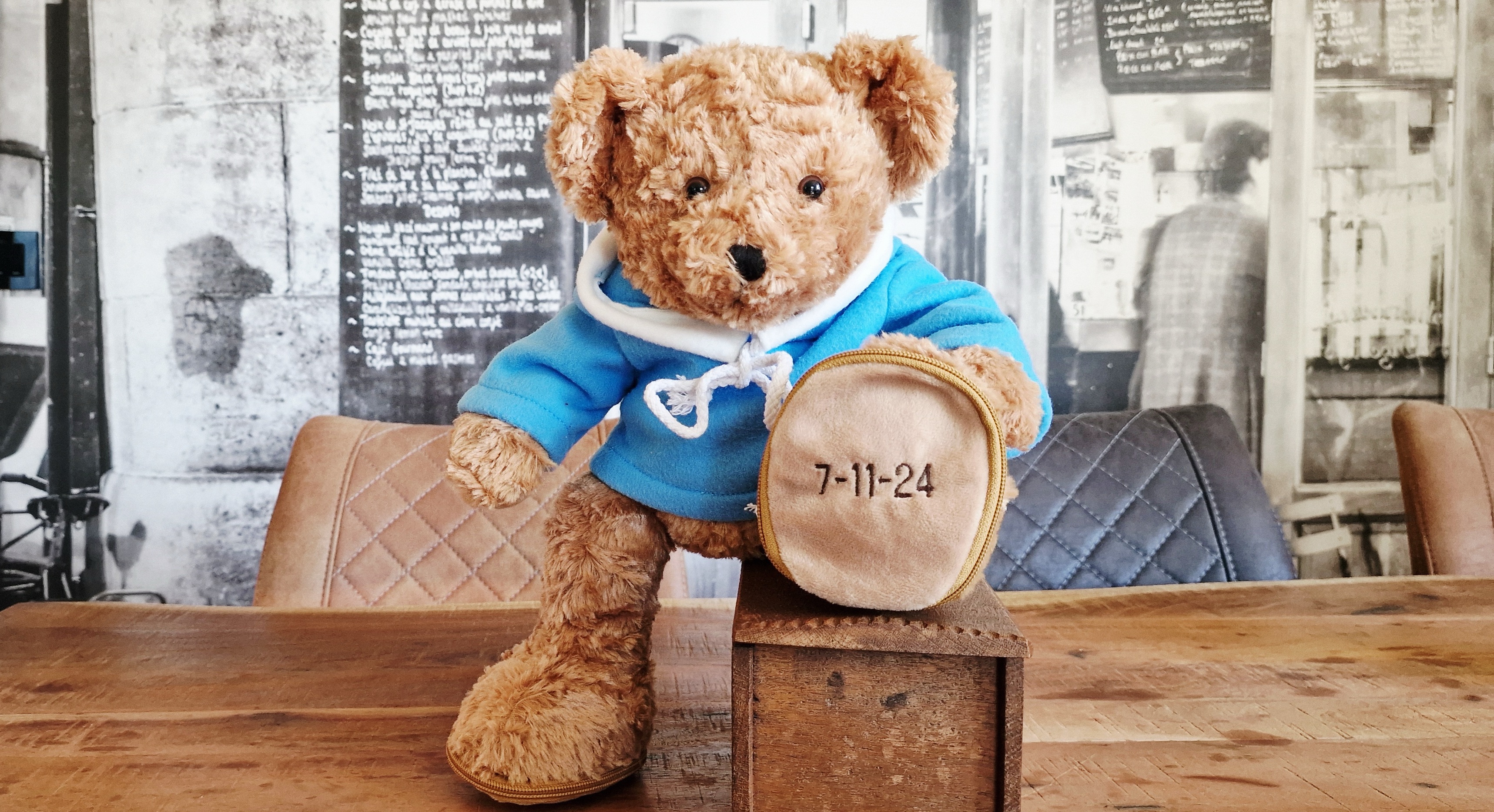 Ourson personnalisé - Cadeau de naissance original avec peluche et prénom