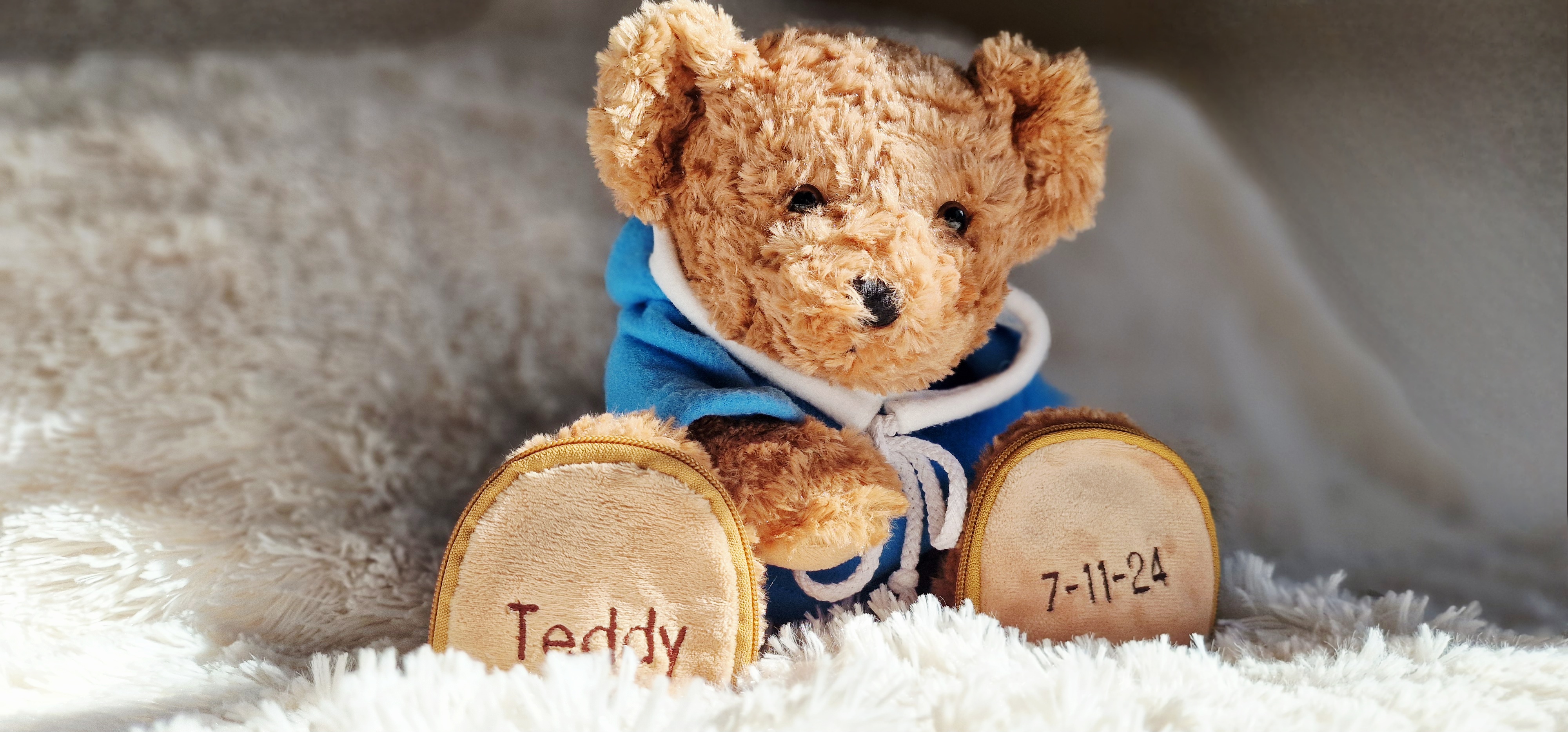 Ourson personnalisé - Cadeau de naissance original avec peluche et prénom