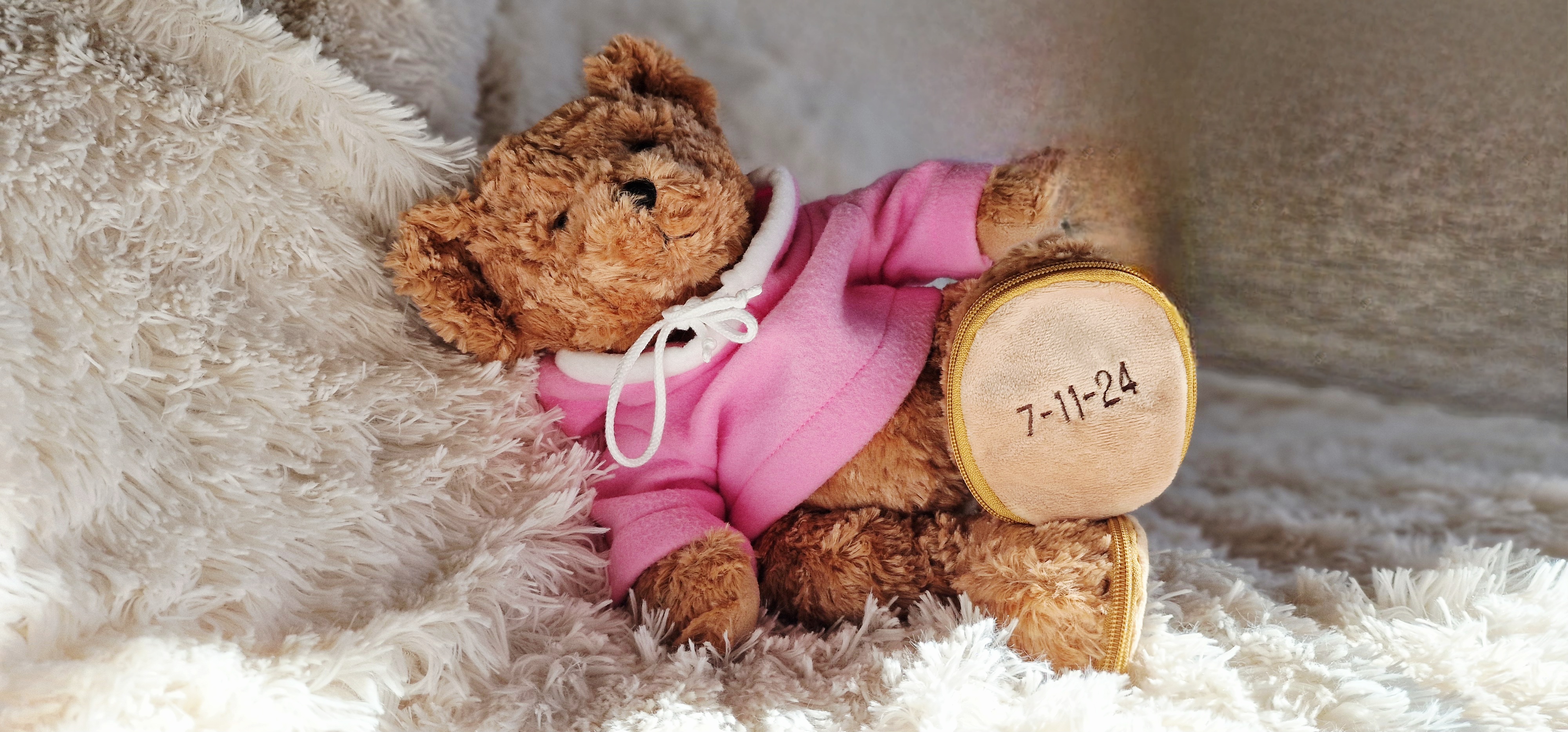 Ourson personnalisé - Cadeau de naissance original avec peluche et prénom