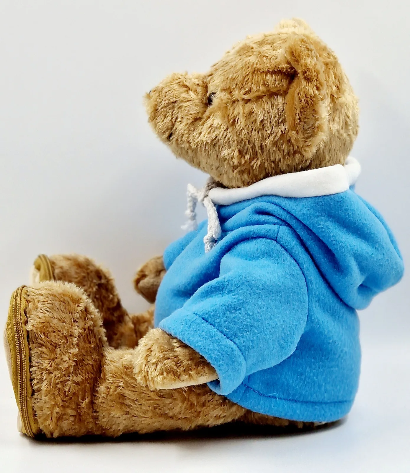 Ours en peluche avec sweat à capuche bleu
