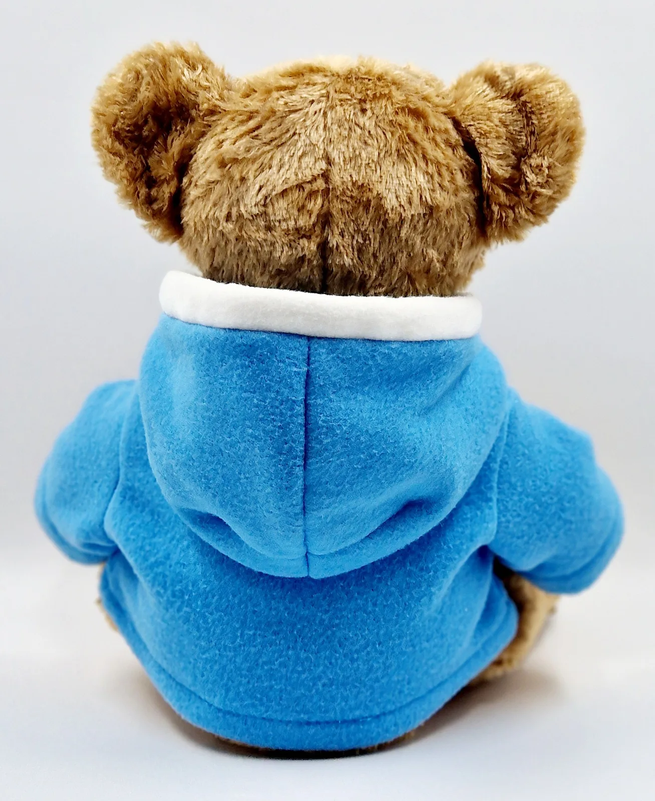 Ours en peluche avec sweat à capuche bleu