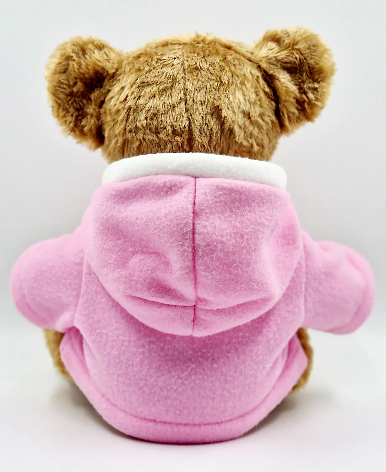 Ours en peluche avec sweat à capuche rose