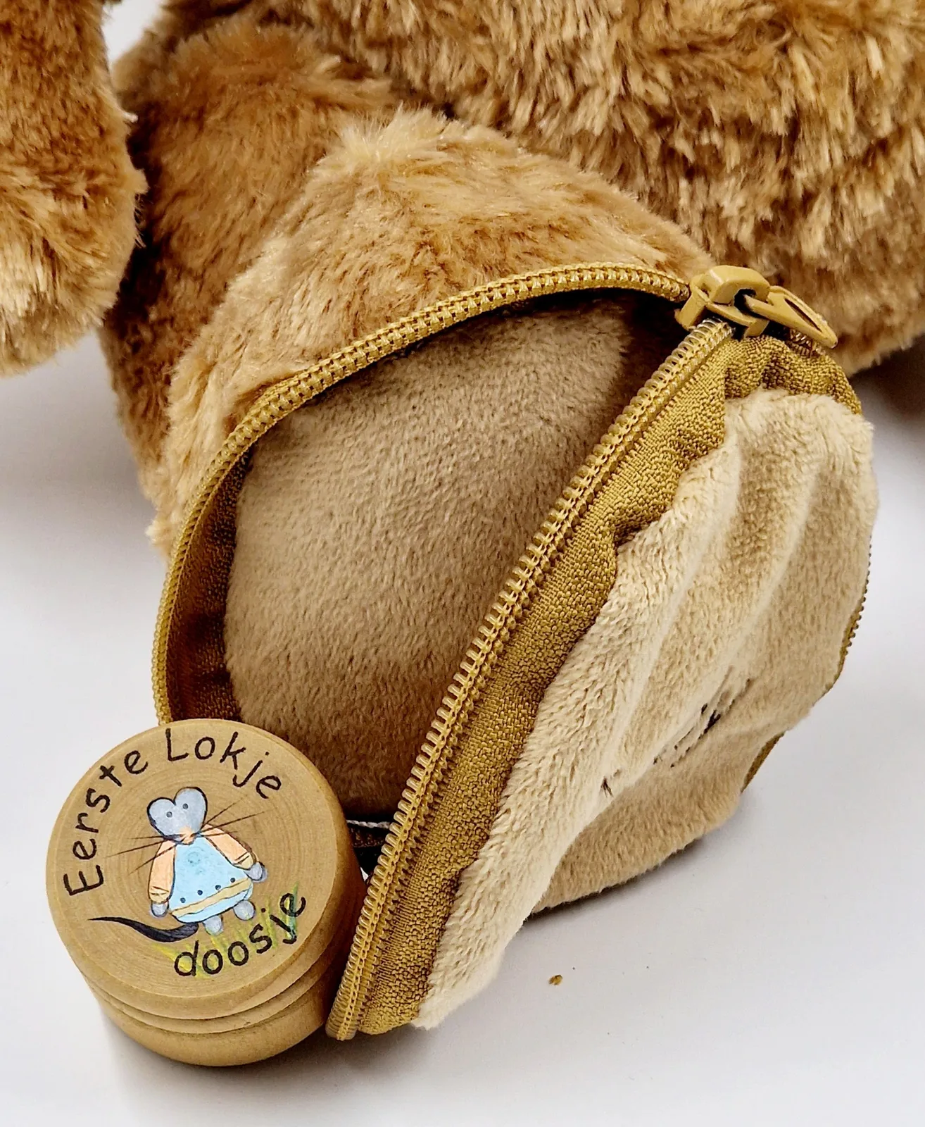 Ours en peluche avec sweat à capuche vert