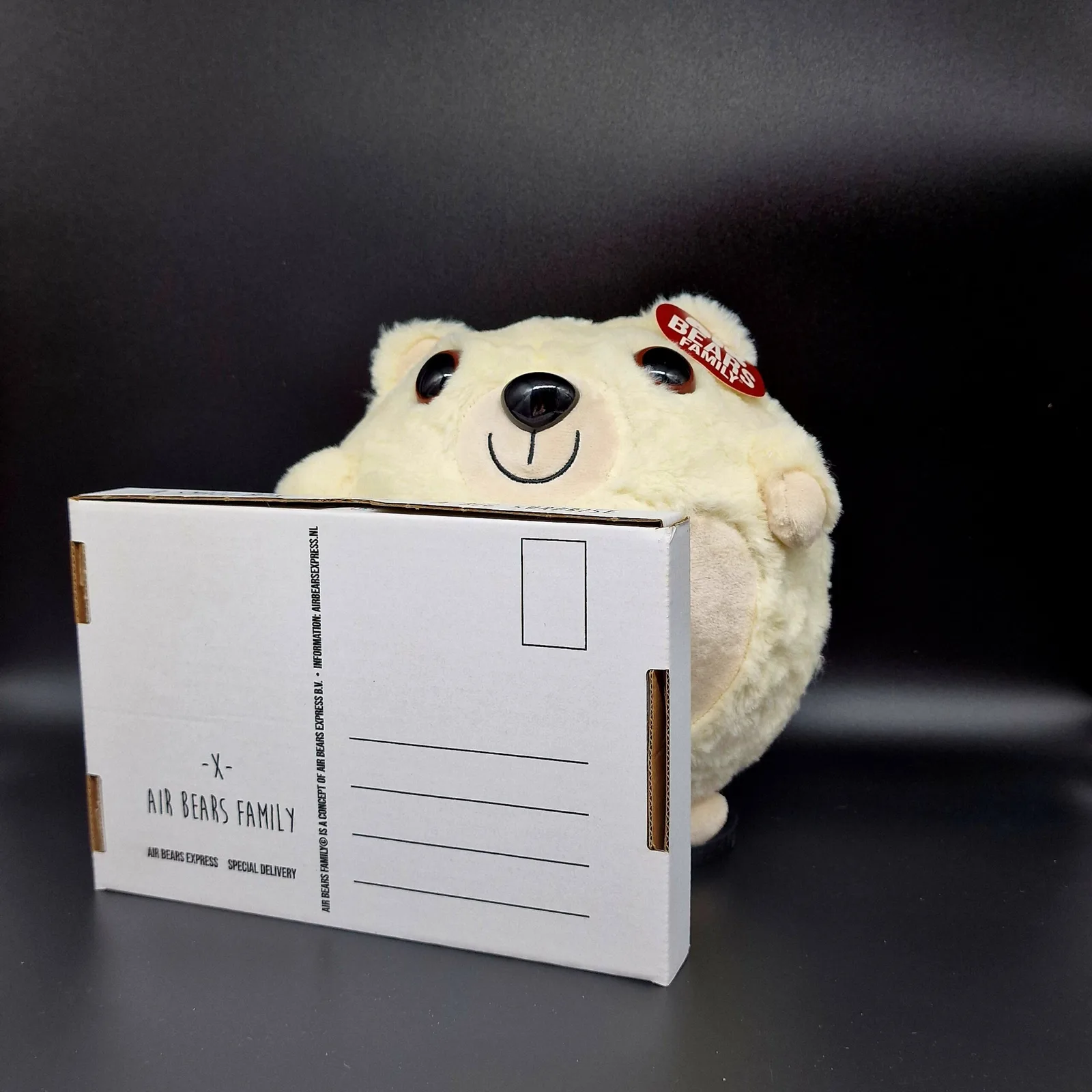 Peluche gonflable blanche avec prénom